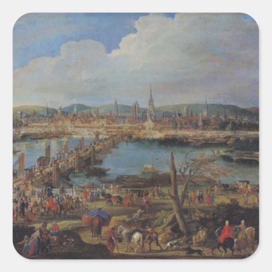 サンサーバーからのルーアンのビュー, c.1715-20 スクエアシール (正面)