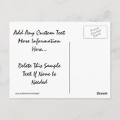 サンサ書ンのハガキに結婚感謝 ポストカード (裏面)