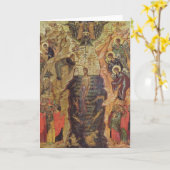 サンザクよりキリストの洗礼 カード (黄色い花)