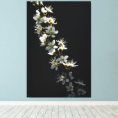 サンザシの花40x60 (100x150cm)ワcnm キャンバスプリント (インサイチュ (ウッドフロア))