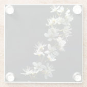 サンザシの花coastercna ガラスコースター (裏面)