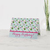 サンザシ花 カード (正面)