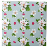 サンザシ花 タイル (正面)