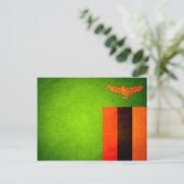 サンザンビア国旗にキス ポストカード (スタンド正面)