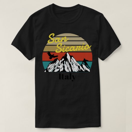 サンシカリオスキイタリア Tシャツ (デザイン正面)