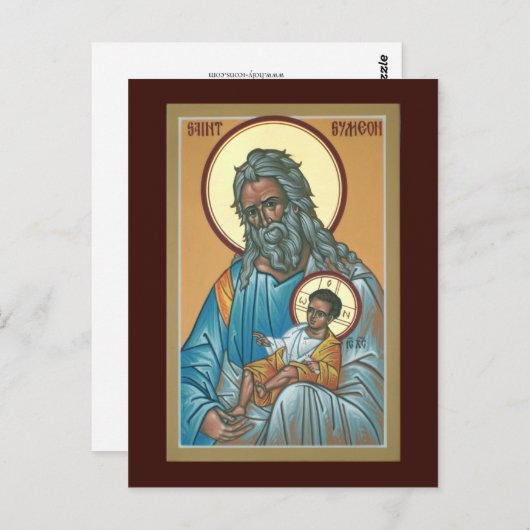 サンシメオンザゴッドレシーバー祈りの言葉カード ポストカード (正面/裏面)