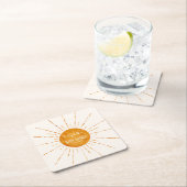 サンシャイお洒落ンベビーシャワー スクエアペーパーコースター (インサイチュ)