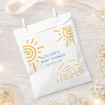 サンシャイモダンンベビーシャワーのレトロ線