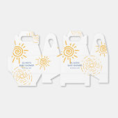 サンシャイモダンンベビーシャワーのレトロ線 フェイバーボックス (折り畳みなし)