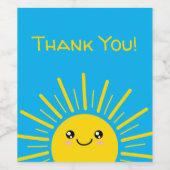 サンシャインありがとう ワインラベル (シングルラベル)