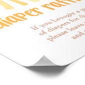 サンシャインおむつラッフルベー男女兼用ビーシャワー ポスター (角)