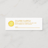 サンシャインおむつラッフルミニエンクロージャカード スキニー名刺 (正面)