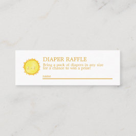 サンシャインおむつラッフルミニエンクロージャカード スキニー名刺