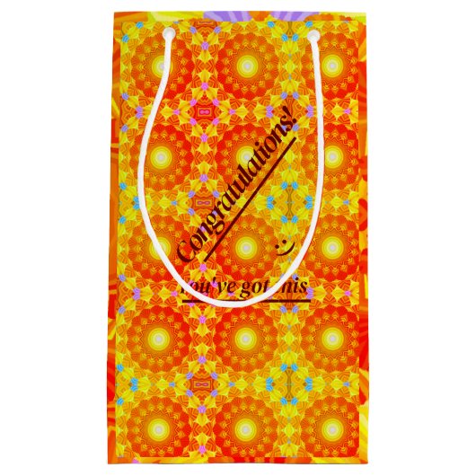 サンシャインおもしろいお祝い スモールペーパーバッグ (正面)