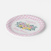 サンシャインおもしろいとレモネードフローラベビーシャワー ペーパープレート (アングル)