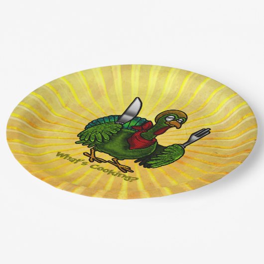 サンシャインおもしろいのトム・フアリー・ターキー ペーパープレート (アングル)