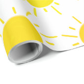 サンシャインお洒落イエローサンバースデーパーティー ラッピングペーパー (ロールコーナー)