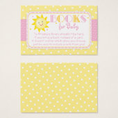 サンシャインがブックリクエストを持って来る赤ちゃんガールシャワー (正面&裏面)