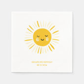 サンシャインが誕生日パーティーを開く スタンダードカクテルナプキン (正面)