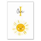 サンシャインが誕生日パーティーを開く テーブルナンバー (裏面)