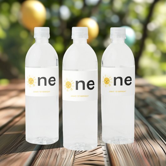 サンシャインが誕生日パーティーを開く ペットボトルラベル
