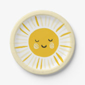 サンシャインが誕生日パーティーを開く ペーパープレート (正面)