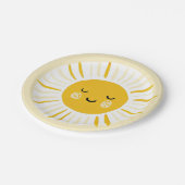 サンシャインが誕生日パーティーを開く ペーパープレート (アングル)