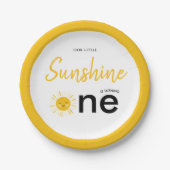 サンシャインが誕生日パーティーを開く ペーパープレート (正面)