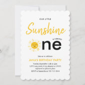 サンシャインが誕生日パーティーを開く 招待状 (正面)