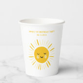 サンシャインが誕生日パーティーを開く 紙コップ (裏面)