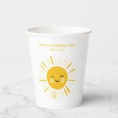 サンシャインが誕生日パーティーを開く 紙コップ (正面)