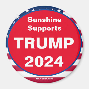 サンシャインがTRUMP 2024愛国磁石をサポート マグネット