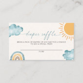 サンシャインこ来この息子おむつラッフル エンクロージャーカード (正面)