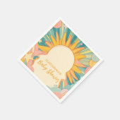 サンシャインこ来この息子の赤ちゃんシャワー スタンダードカクテルナプキン (角)