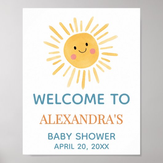 サンシャインこ来この息子ウェルカムサイン ポスター (正面)