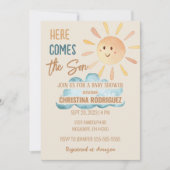 サンシャインこ来この息子ベビーシャワー招待状 招待状 (正面)