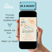 サンシャインこ来この息子ベビーシャワー招待状 招待状