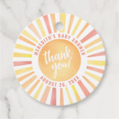 サンシャインこ来この息子ボホサンベイビーシャワー フェイバータグ (正面)