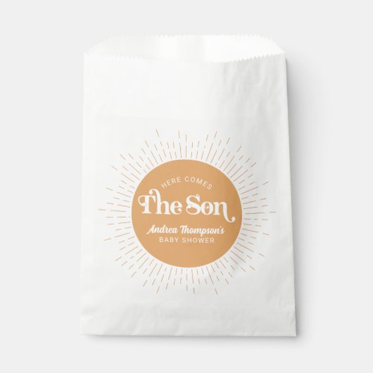 サンシャインこ来この息子ボーイベイシャワー フェイバーバッグ (正面)