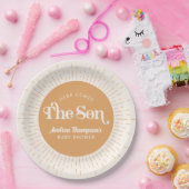 サンシャインこ来この息子ボーイベイシャワー ペーパープレート (パーティー)