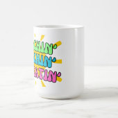 サンシャインでティーチン、ビーチイン、リピーター コーヒーマグカップ (中央)