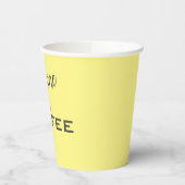 サンシャインとコーヒーイエロー 紙コップ (左)