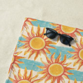 サンシャインとストライプ ビーチタオル (インサイチュ)