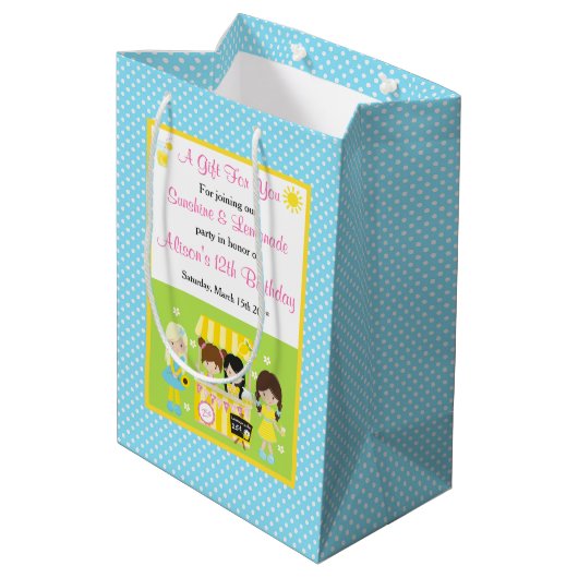 サンシャインとレモナード ミディアムペーパーバッグ (裏面アングル)