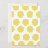 サンシャインとレモネードの誕生日パーティーへの招待 招待状 (裏面)