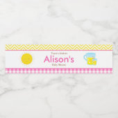 サンシャインとレモネードピンクとイエロー ペットボトルラベル (シングルラベル)