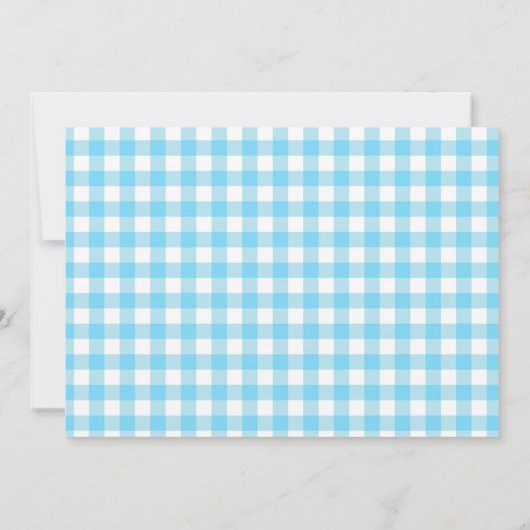 サンシャインとレモネードブルーとイエローベイビーシャワー 招待状 (裏面)