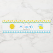 サンシャインとレモネードブルーとイエロー ペットボトルラベル (シングルラベル)