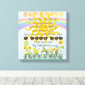 サンシャインと虹 キャンバスプリント (インサイチュ (ウッドフロア))