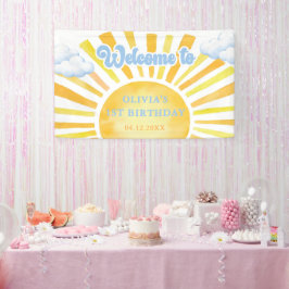 サンシャインと雲の誕生日パーティー 横断幕